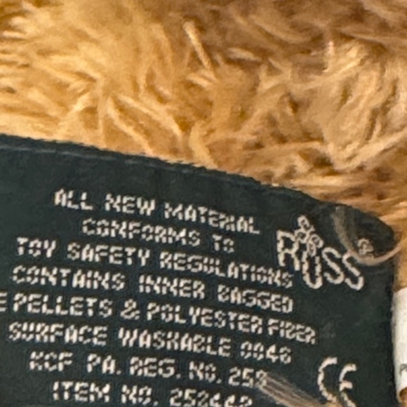 Russ Berrie Spriggs Teddy Bear Plush Tan Stuffed Animal 14” - Picture 8 of 9